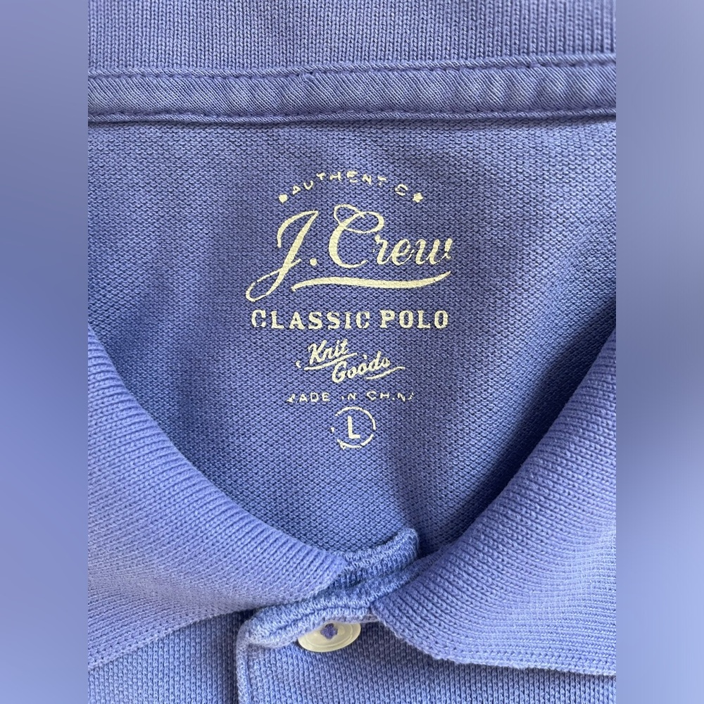 J CREW CLASSIC PIQUE POLO SHIRT PURPLE - Picture 3 of 3